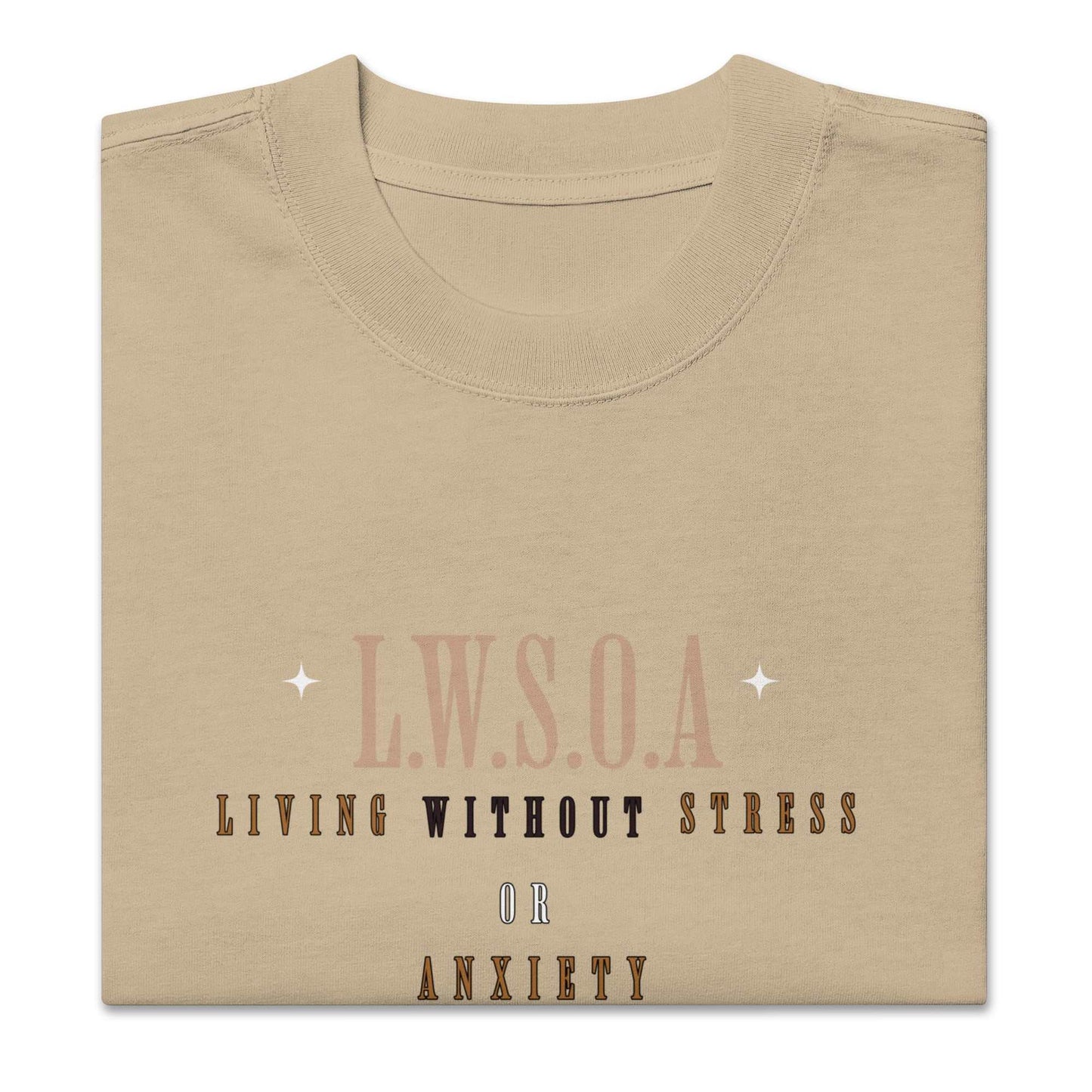 Oversized faded Peace Is Power t-shirt with dropped shoulders and boxy fit