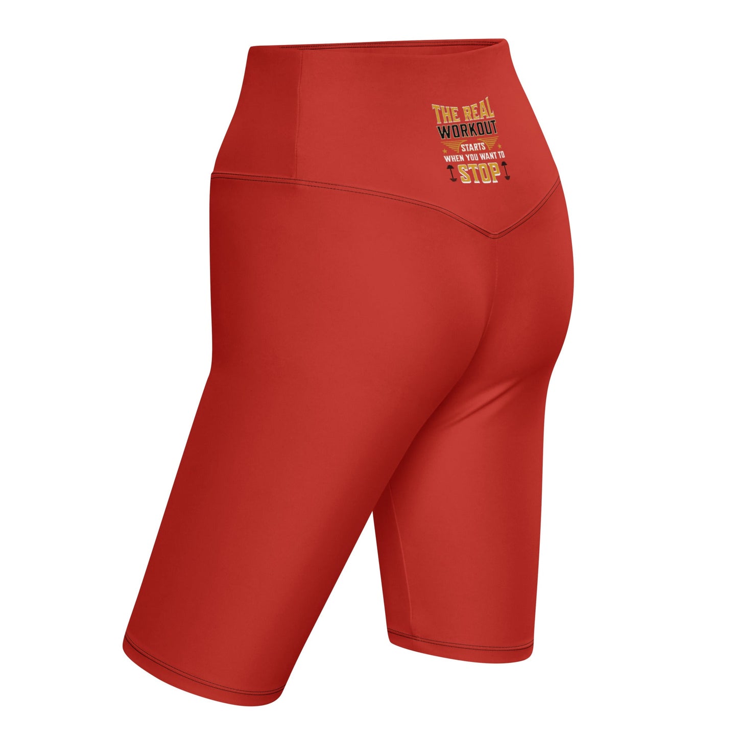 High-waisted flattering biker shorts with pocket and butt-lifting cut for comfort and style