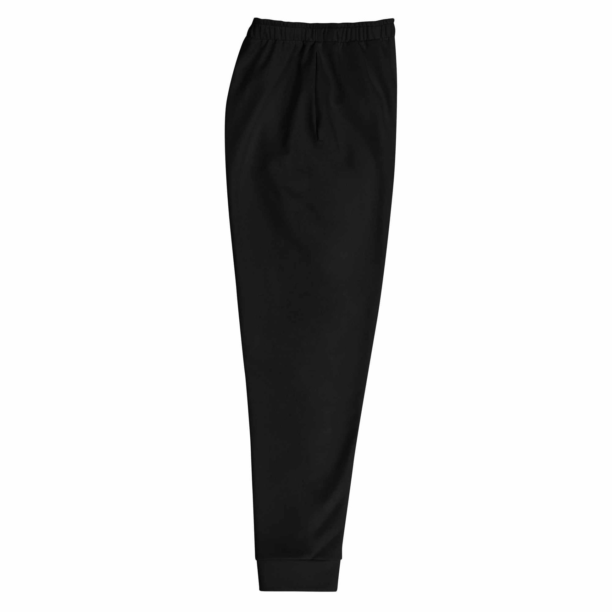LegendWithin Men's Joggers black slim fit with elastic waistband and cuffs, soft cotton-feel fabric and brushed fleece inside