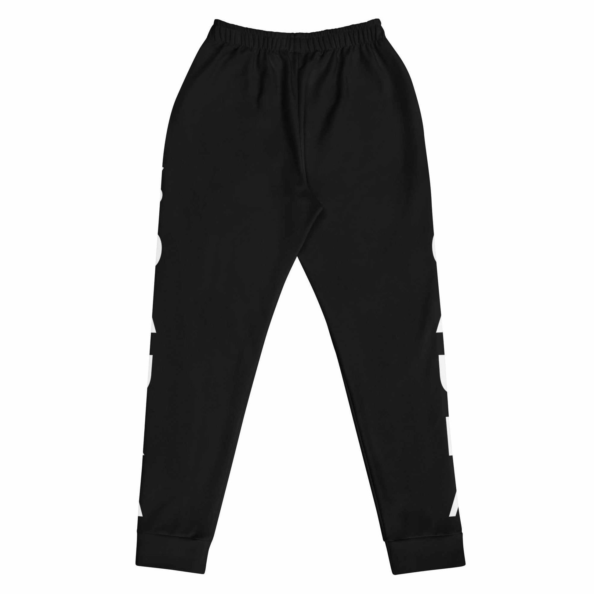 Black SOAura women's slim fit joggers with elastic waistband and cuffed legs
