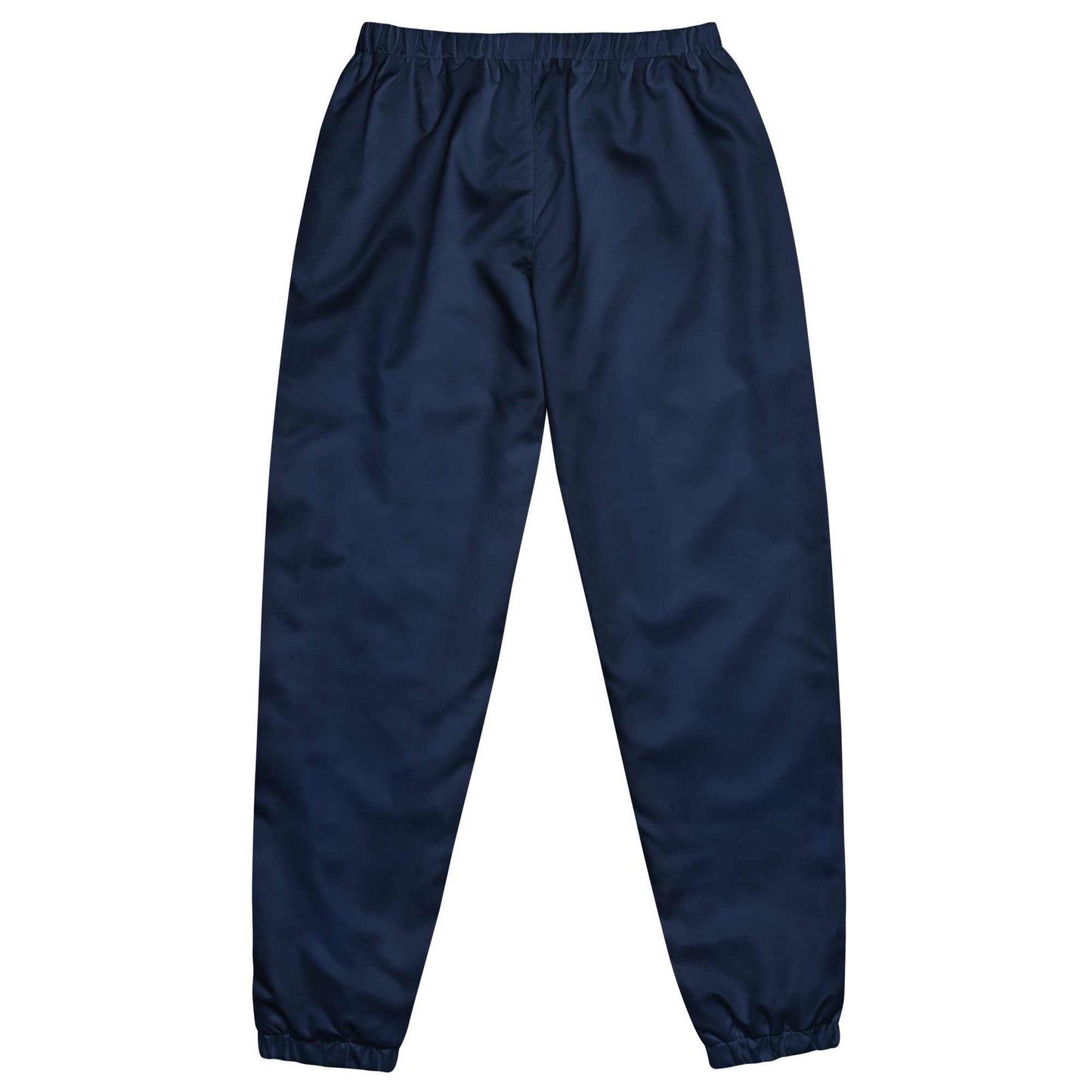 LegendWithin Track Pants navy blue lightweight water-resistant polyester with elastic waistband and ankle cuffs