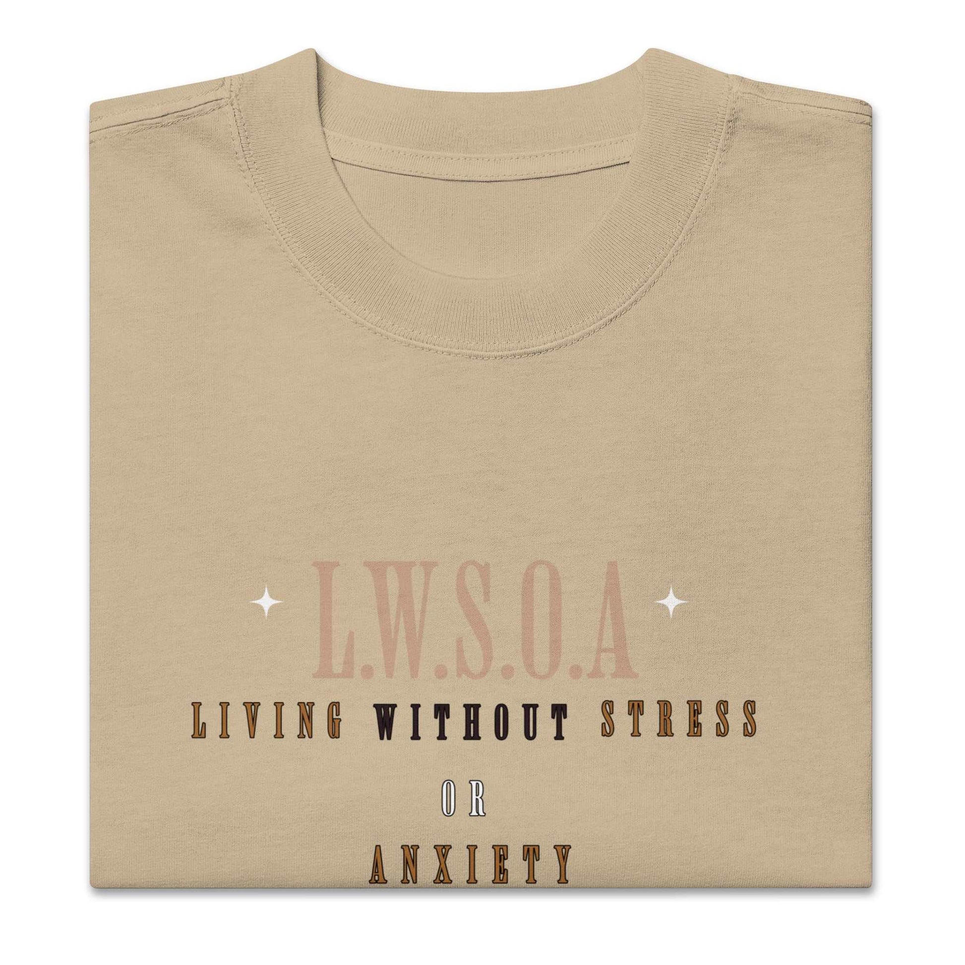 Oversized faded Peace Is Power t-shirt with dropped shoulders and boxy fit