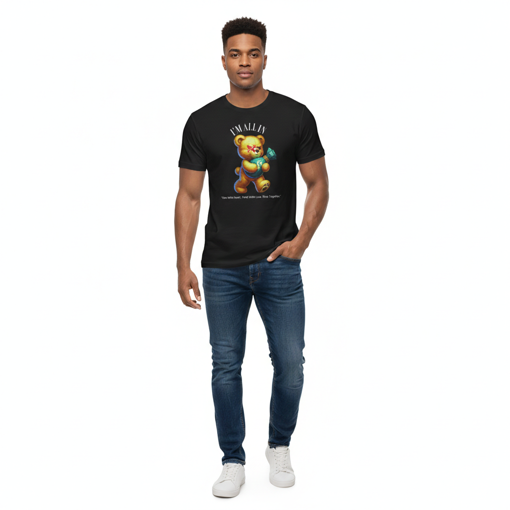 LwSoa All In Unisex t-shirt in white, made from 100% combed ring-spun cotton with ribbed collar and regular fit.