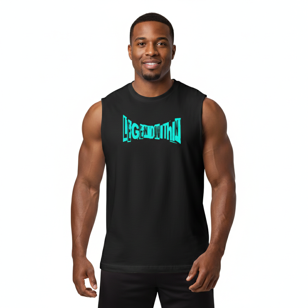 Legendwithin Muscle Shirt sleeveless tank with relaxed fit and motivational graphic design