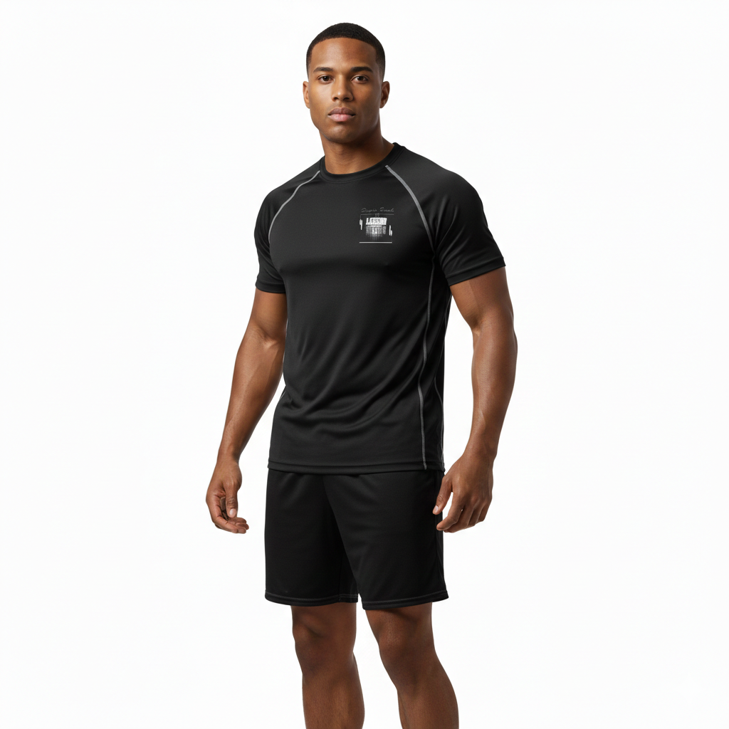 LegendWithin Men’s Rash Guard with bold prints, moisture-wicking fabric, and UPF 50+ protection for active wear