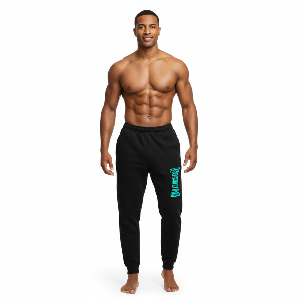 LegendWithin Men's Joggers slim fit cotton-feel soft brushed fleece pockets elastic waistband