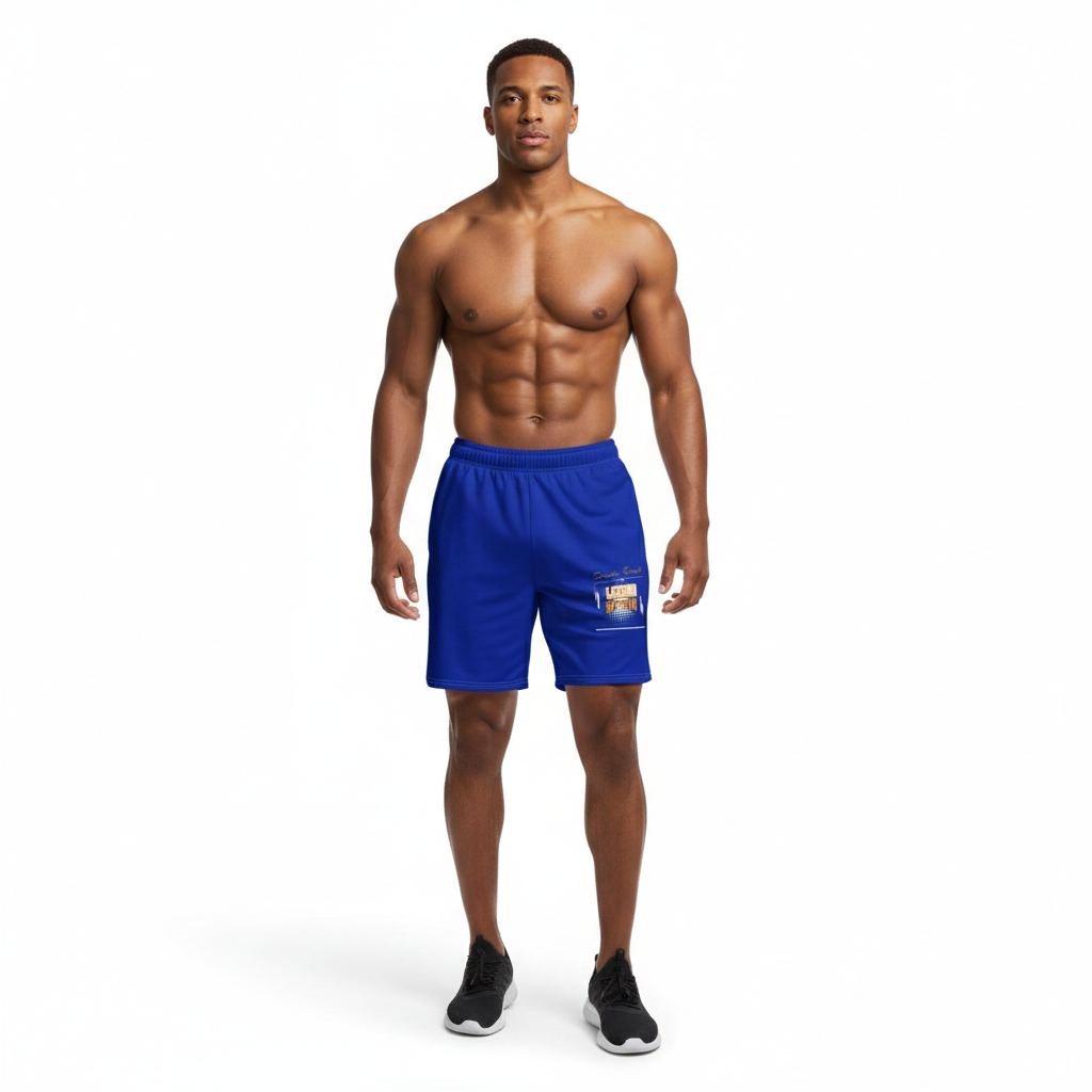 Unisex Legendwithin Print athletic long shorts with breathable, moisture-wicking fabric and UPF50+ protection
