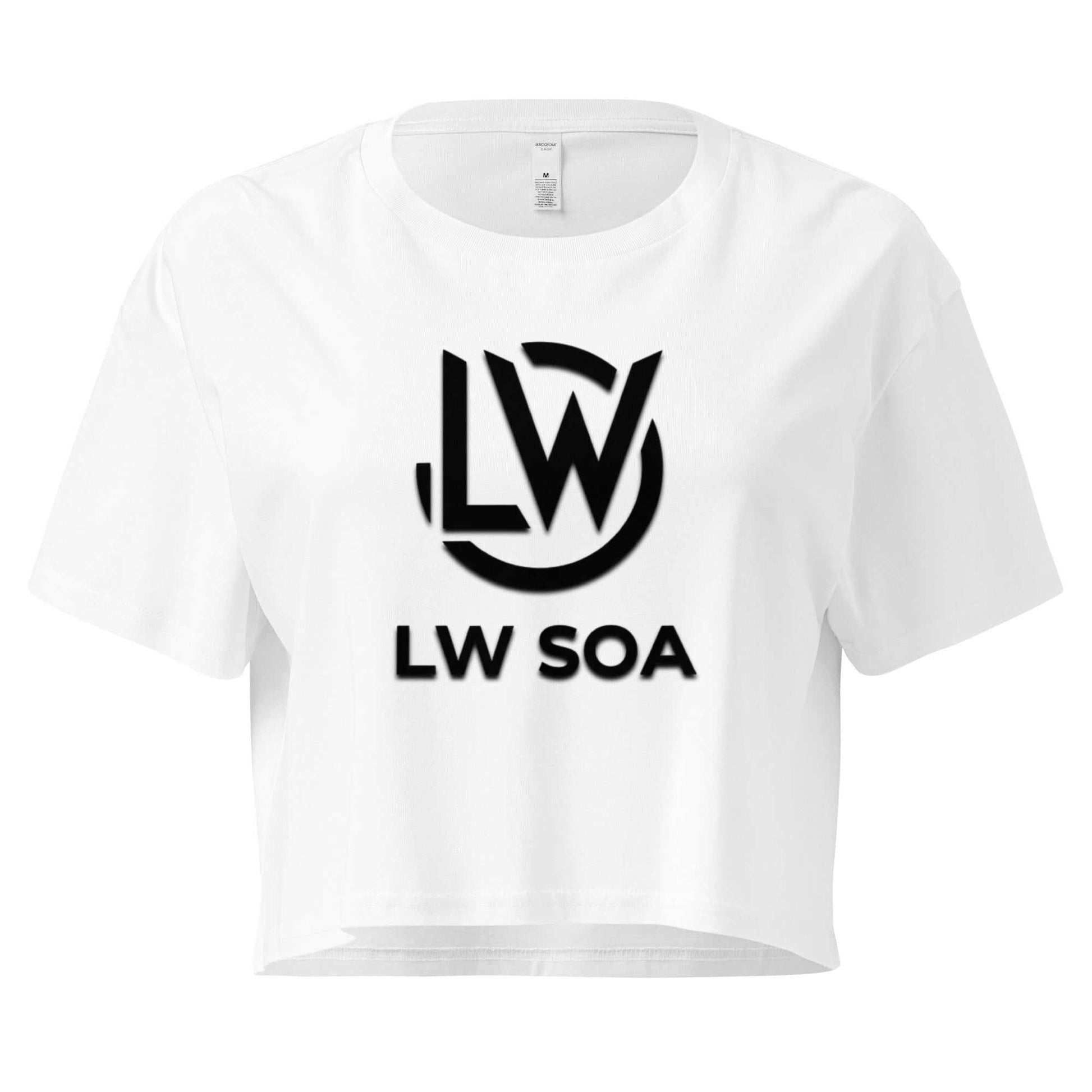 LW_SOA Women’s crop top in soft combed cotton with relaxed fit and cropped length for spring and summer