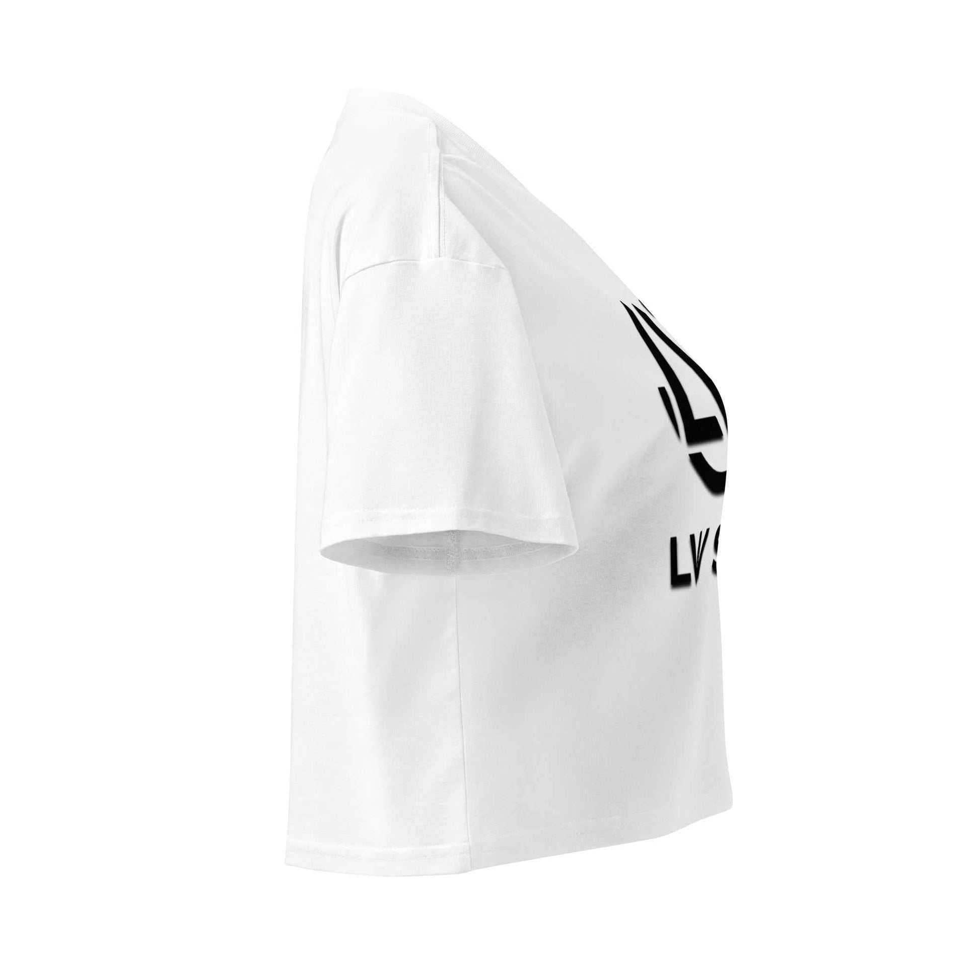 LW_SOA Women’s crop top in soft combed cotton with relaxed fit and cropped length